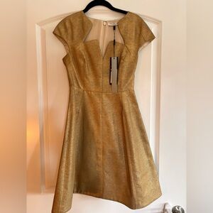 NEW Women’s Gold Halston Dress